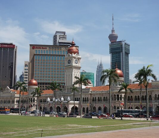 Sultan Abdul Samad Building and Dataran Merdeka in Kuala Lumpur