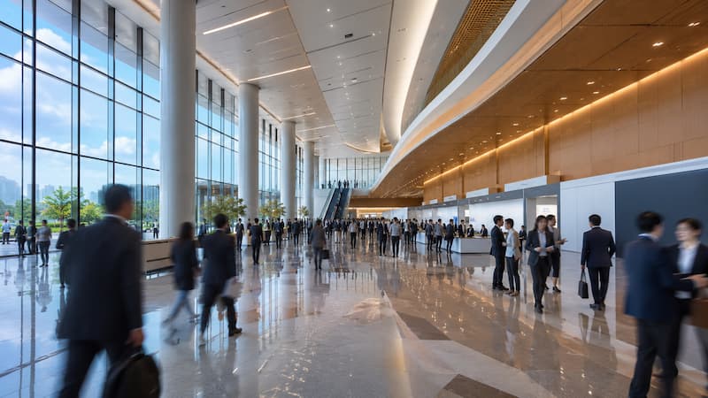 KOREA MICE EXPO 2026의 일정과 참가자, 비즈니스 미팅, 전시 부스 규모를 정리한 인포그래픽