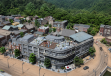 오산미니어처빌리지 한국관에 재현된 근대 도시와 건축물 전경