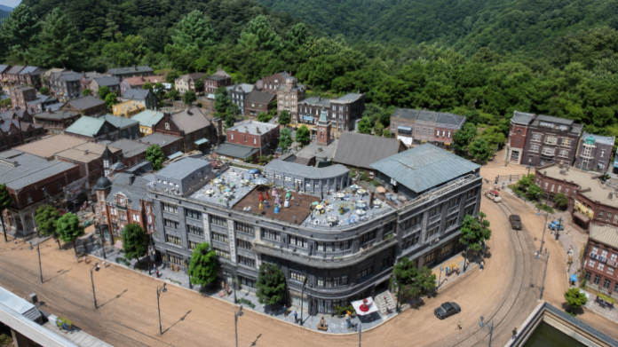 오산미니어처빌리지 한국관에 재현된 근대 도시와 건축물 전경
