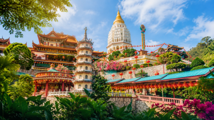 penang_kek_lok_si_temple_main 말레이시아 페낭 켁록시 사원과 열대 정원 풍경