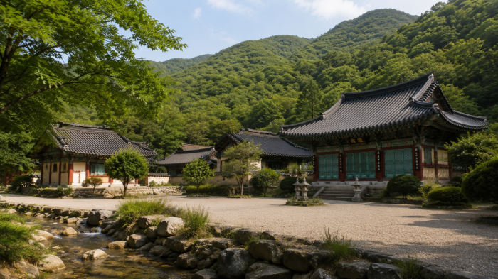 용문산 숲과 계곡을 품은 양평 사나사 경내
