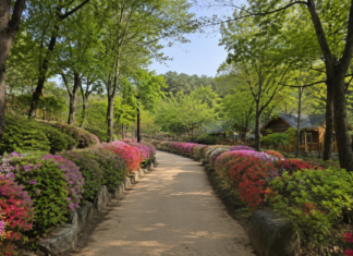 용인자연휴양림 입장료 2,000원…계곡·숲길·캠핑 즐기는 수도권 휴양지 용인자연휴양림 숲길과 숙박동이 어우러진 여름 풍경