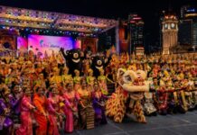 Performers from across Malaysia at the Citrawarna 2026 grand finale in Merdeka Square