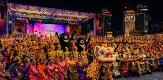 Performers from across Malaysia at the Citrawarna 2026 grand finale in Merdeka Square