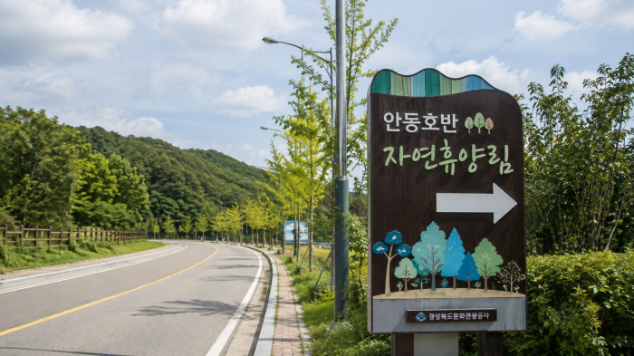 안동호반자연휴양림 자연휴양길 안내표지