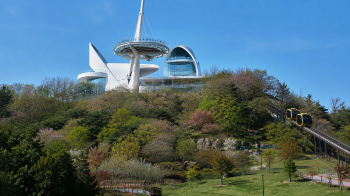 화개정원 숲과 화개산 전망대 모노레일