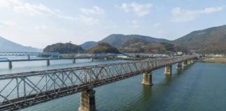 김해낙동강레일파크 낙동강 철교 전경