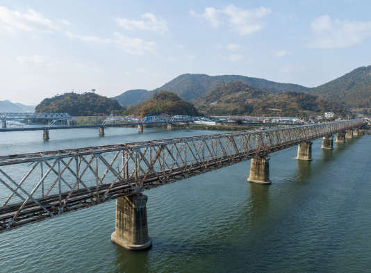 김해낙동강레일파크 낙동강 철교 전경