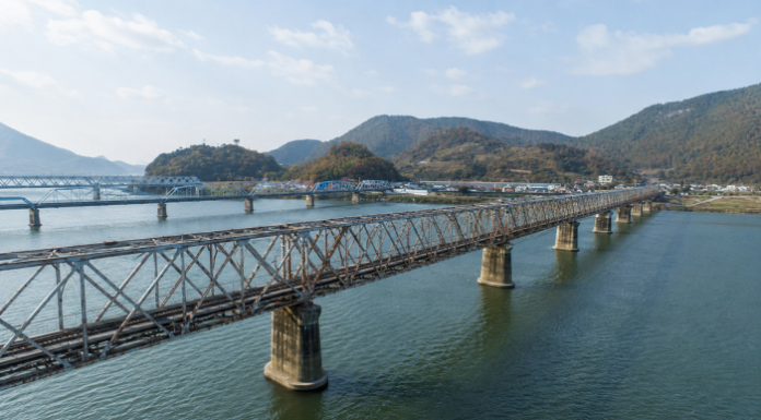김해낙동강레일파크 낙동강 철교 전경