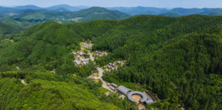 청태산 숲속에 자리한 국립횡성숲체원 전경