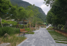 횡성호수길 5구간 코스, 망향의 동산에서 걷는 9km 가족길 횡성호수길 5구간 망향의 동산 산책로와 숲