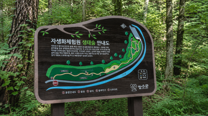 장수 방화동 생태길 탐방로 안내도