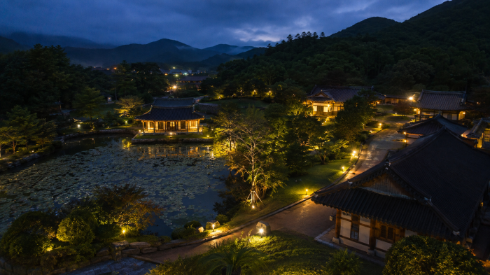진도 운림산방 수련 연못과 전통정원