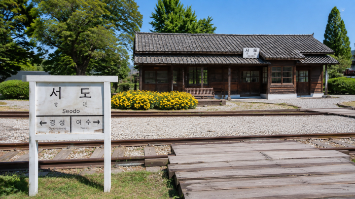 남원 구 서도역 1932년 목조 역사 정면