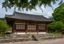 논산 노성향교 명륜당과 여름 숲
