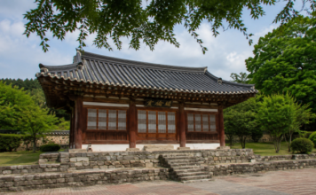 논산 노성향교 명륜당과 여름 숲