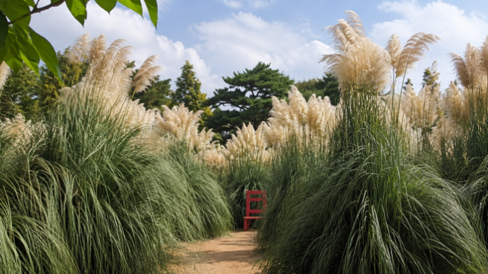 taean-cheongsan-arboretum-pampas-path 태안 청산수목원 팜파스 사이로 이어지는 산책길