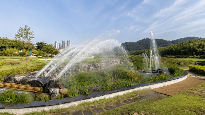 울산 태화강 국가정원 수생정원과 분수