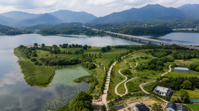 yangpyeong-dumulmeori-river-aerial 양평 두물머리 남한강 북한강 합류 지역 전경