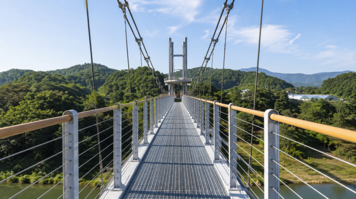 연천 한탄강 베개용암 출렁다리 보행로