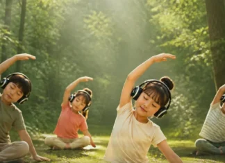 “아이 숲으로 보내고 부모는 쉰다”… 아산스파포레가 만든 가족여행의 새 방식 금호리조트 아산스파포레 웰니스 저니 사일런트 요가 홍보 이미지