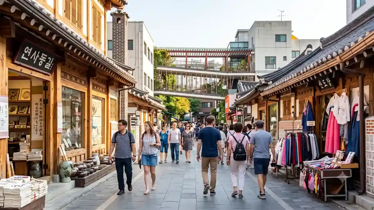 인천국제공항 환승투어 등록 절차를 밟는 여행객 참고 이미지