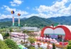 “한우 20~30% 싸게 사서 바로 굽는다”… 장수 한우랑사과랑축제, 13일 ‘마지막 날’ 맑은 가을 하늘 아래 펼쳐진 제20회 장수 한우랑사과랑축제 누리파크 일원 전경