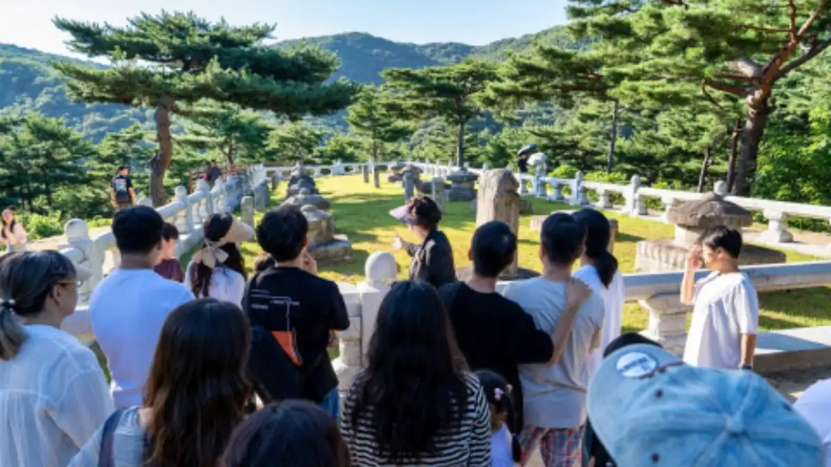 성주 세종대왕자태실 해설 투어 참가자들