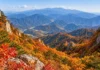 80m 허공 다리 건너 51도 암벽 계단으로… 대둔산의 절정은 정상보다 ‘오르는 길’에 있다 화강암 암봉과 깊은 계곡이 이어지는 완주 대둔산도립공원 전경