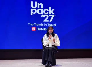 호텔스닷컴 ‘언팩 27’ 공개…2027년 여행시장, 목적지보다 ‘경험’이 바꾼다 호텔스닷컴 언팩 27 행사에서 2027년 여행 트렌드를 발표하는 라비니아 라자람