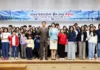 대한항공·아시아나항공, 청소년 항공 진로 특강…아동 안전체험도 지원 대한항공·아시아나항공 승무원과 항공 진로 특강 참가자들의 단체사진