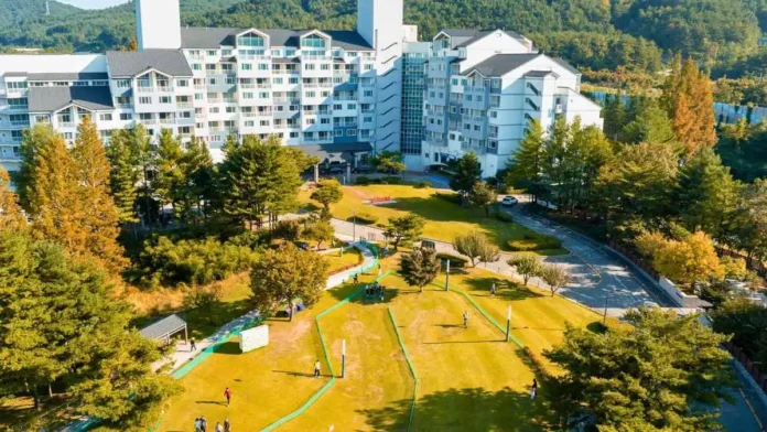 금호설악리조트 파크골프장 전경